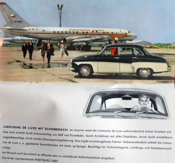 Wartburg 1000 Automobile Modelprogram 1964 Carbrochure (7123)